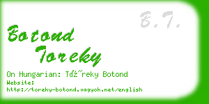 botond toreky business card